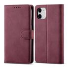 Frosted Anti-theft Brush Horizontal Flip Leather Case with Holder & Card Slots & Wallet For iPhone 11(Wine Red) - 1