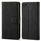 Frosted Anti-theft Brush Horizontal Flip Leather Case with Holder & Card Slots & Wallet For iPhone 8 Plus & 7 Plus(Black) - 1