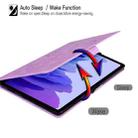For Xiaomi Pad 5 / Pad 5 Pro Love Butterfly Pattern Horizontal Flip Leather Case with Holder & Sleep / Wake-up Function(Purple) - 4