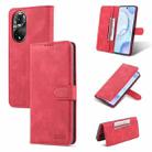 For Honor 50 AZNS Dream II Skin Feel PU+TPU Horizontal Flip Leather Case with Holder & Card Slots & Wallet(Red) - 1