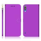 For Galaxy A10 / M10 Imitated Mirror Surface Horizontal Flip Leather Case with Holder & Card Slots & Wallet & Lanyard(Purple) - 1
