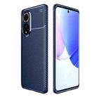 For Huawei nova 9 Carbon Fiber Texture Shockproof TPU Case(Blue) - 1