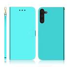 For Galaxy Note 10 Imitated Mirror Surface Horizontal Flip Leather Case with Holder & Card Slots & Wallet & Lanyard(Mint Green) - 1