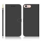 For iPhone 6 Plus / 6s Plus Imitated Mirror Surface Horizontal Flip Leather Case with Holder & Card Slots & Wallet & Lanyard(Black) - 1