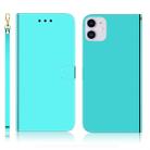 For iPhone 11 Imitated Mirror Surface Horizontal Flip Leather Case with Holder & Card Slots & Wallet & Lanyard(Mint Green) - 1