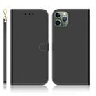For iPhone 11 Pro Max Imitated Mirror Surface Horizontal Flip Leather Case with Holder & Card Slots & Wallet & Lanyard(Black) - 1