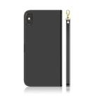 For iPhone X / XS Imitated Mirror Surface Horizontal Flip Leather Case with Holder & Card Slots & Wallet & Lanyard(Black) - 3