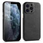 Light Luxury Lamb Texture All-inclusive Shockproof Protective Case For iPhone 13 Pro(Black) - 1