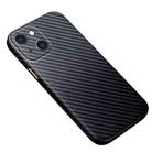 Carbon Fiber Texture Kevlar All-inclusive Shockproof Phone Protective Case For iPhone 13(Black) - 1