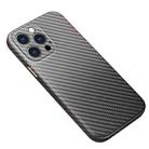 Carbon Fiber Texture Kevlar All-inclusive Shockproof Phone Protective Case For iPhone 13 Pro(Deep Space Grey) - 1