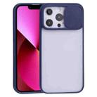 For iPhone 13 Sliding Camera Cover Design TPU Protective Case(Sapphire Blue) - 1