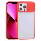 For iPhone 13 Sliding Camera Cover Design TPU Protective Case(Red) - 1