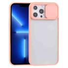 For iPhone 13 Pro Sliding Camera Cover Design TPU Protective Case (Pink) - 1