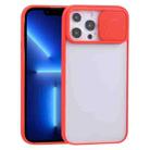 For iPhone 13 Pro Sliding Camera Cover Design TPU Protective Case (Red) - 1