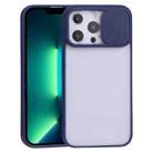 For iPhone 13 Pro Max Sliding Camera Cover Design TPU Protective Case (Sapphire Blue) - 1