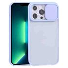 For iPhone 13 Pro Max Sliding Camera Cover Design TPU Protective Case (Purple) - 1