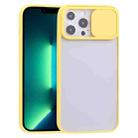 For iPhone 13 Pro Max Sliding Camera Cover Design TPU Protective Case (Yellow) - 1