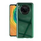 For Huawei Mate 30 Solid Color Shockproof PC Glass Case(Green) - 1