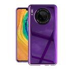 For Huawei Mate 30 Solid Color Shockproof PC Glass Case(Purple) - 1