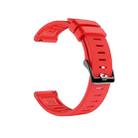 For Polar Grit X Silicone Official Buckle  Watch Band(Red) - 1