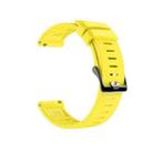 For Polar Grit X Silicone Official Buckle  Watch Band(Yellow) - 1