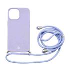 For iPhone 13 Pro MOMAX All-inclusive TPU Shockproof Protective Case with Lanyard (Purple) - 1