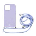 For iPhone 13 Pro Max MOMAX All-inclusive TPU Shockproof Protective Case with Lanyard (Purple) - 1