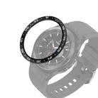 For Samsung Galaxy Watch4 Classic 42mm Smart Watch Steel Bezel Ring, A Version(Black Ring White Letter) - 1