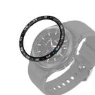 For Samsung Galaxy Watch4 Classic 46mm Smart Watch Steel Bezel Ring, A Version(Black Ring White Letter) - 1