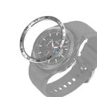 For Samsung Galaxy Watch4 Classic 46mm Smart Watch Steel Bezel Ring, A Version(Silver Ring Black Letter) - 1