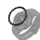 For Samsung Galaxy Watch4 Classic 42mm Smart Watch Steel Bezel Ring, E Version(Black Ring White Letter) - 1