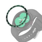 For Samsung Galaxy Watch4 Classic 42mm Smart Watch Steel Bezel Ring, E Version(Army Green Ring White Letter) - 1