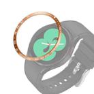 For Samsung Galaxy Watch4 Classic 42mm Smart Watch Steel Bezel Ring, E Version(Rose Gold Ring White Letter) - 1