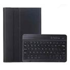 A06B Ultra-thin Detachable Bluetooth Keyboard Leather Tablet Case with Pen Slot & Holder for iPad mini 6(Black) - 1