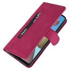 For Samsung Galaxy A21s Reverse Buckle Horizontal Flip PU Leather Case with Holder & Card Slot & Wallet(Wine Red) - 6