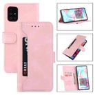 For Samsung Galaxy A51 4G Reverse Buckle Horizontal Flip PU Leather Case with Holder & Card Slot & Wallet(Rose Gold) - 1