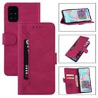 For Samsung Galaxy A51 4G Reverse Buckle Horizontal Flip PU Leather Case with Holder & Card Slot & Wallet(Wine Red) - 1