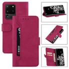 For Samsung Galaxy A52 5G / 4G Reverse Buckle Horizontal Flip PU Leather Case with Holder & Card Slot & Wallet(Wine Red) - 1