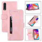 For Samsung Galaxy A70 Reverse Buckle Horizontal Flip PU Leather Case with Holder & Card Slot & Wallet(Rose Gold) - 1