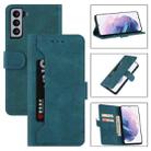 For Samsung Galaxy Note10 Reverse Buckle Horizontal Flip PU Leather Case with Holder & Card Slot & Wallet(Lake Blue) - 1