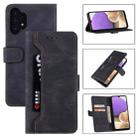 For Samsung Galaxy Note10+ Reverse Buckle Horizontal Flip PU Leather Case with Holder & Card Slot & Wallet(Black) - 1