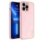 For iPhone 13 Pro Max DUX DUCIS YOLO Series PU + PC + TPU All-inclusive Electroplating Shockproof Protective Case (Pink) - 1