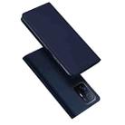 For Xiaomi Mi 11T / 11T Pro DUX DUCIS Skin Pro Series Shockproof Horizontal Flip Leather Case with Holder & Card Slots(Dark Blue) - 1