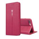 For iPhone SE 2020 & 8 & 7 GEBEI PU+TPU Horizontal Flip Protective Case with Holder & Card Slots(Rose Red) - 1