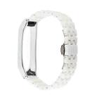 For Xiaomi Mi Band 6 / 5 Ceramics Watch Band(Five Beads White) - 1