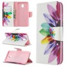 For Xiaomi Redmi 8A Colored Drawing Pattern Horizontal Flip PU Leather Case with Holder & Card Slots & Wallet(Sunflower) - 1