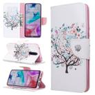 For Xiaomi Redmi 8 Colored Drawing Pattern Horizontal Flip PU Leather Case with Holder & Card Slots & Wallet(Tree) - 1
