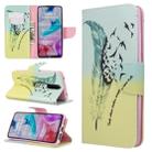 For Xiaomi Redmi 8 Colored Drawing Pattern Horizontal Flip PU Leather Case with Holder & Card Slots & Wallet(Feather Bird) - 1