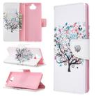 For Sony Xperia 20 Colored Drawing Pattern Horizontal Flip PU Leather Case with Holder & Card Slots & Wallet(Tree) - 1