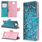 For Sony Xperia 20 Colored Drawing Pattern Horizontal Flip PU Leather Case with Holder & Card Slots & Wallet(Plum Blossom) - 1